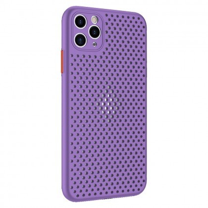 Husa Capac Silicon Breath, Apple iPhone 12 / 12 Pro Violet