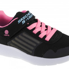 Pantofi pentru adidași Skechers Dyna-Lights 20268L-BKPK negru