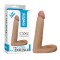 Inel penis cu stimulare anala The Ultra Soft Double (inserabil 14cm)