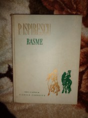 Basme - Petre Ispirescu / cartea cuprinde 11 basme ilustrate de Florica Cordescu