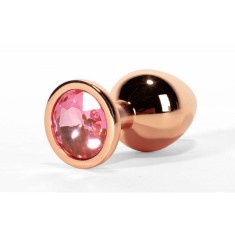 Dop anal Large Secret Shade Metal Butt Plug Rose (9.5cm)