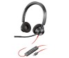Poly Blackwire 3320 Stereo Microsoft Teams Certified USB-C Headset +USB-C/A, HP