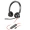 Poly Blackwire 3320 Stereo Microsoft Teams Certified USB-C Headset +USB-C/A