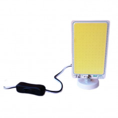 Lampa auto magnetica, 144 x LED, adaptor auto, clesti baterie inclusi foto