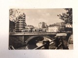 Carte postala vedere veche R.P.R, Bucuresti - Podul Mihai-Voda, anii 50 (1957) , scrisa, circulata, Printata