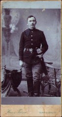 HST P7/721 Poza militar austro-ungar cu tesac de artilerie foto