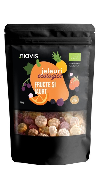 JELEURI ECOLOGICE CU FRUCTE SI IAURT 100GR