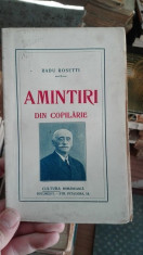 Amintiri din copilarie &amp;amp;#8211; Radu Rosetti foto