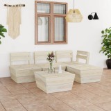 Gossi set mobilier paleti pentru gradina 5 piese lemn molid tratat