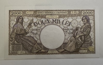 2000 lei Noiembrie 1941 UNC bancnota foto