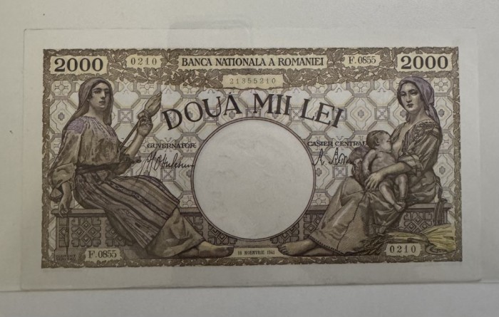 2000 lei Noiembrie 1941 UNC bancnota