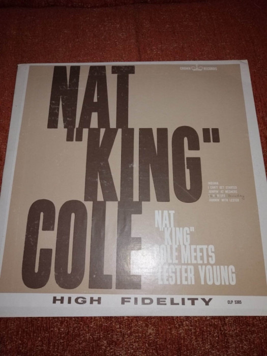 Nat King Cole meets Lester Young Crown 1963 US vinil vinyl