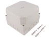 Carcasa Universala SPELSBERG TK-PS-1818-13F-M, Polistiren, IP66, Gri, Dimensiuni 180x182x137mm, Cu Aruncari Metrice