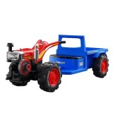 Cumpara ieftin Motocultor electric copii 3-6 ani, Kinderauto BJLW1288, 70W 12V, telecomanda, Albastru