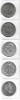 SUA - HALF DOLLAR 1912-1976 - Set 5 Monede dupa tip, America de Nord