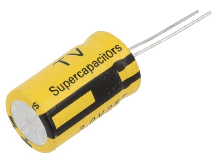 Condensator super 25F 3V THT