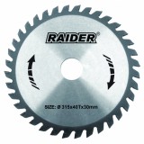 Disc circular pentru lemn Raider 315x40Tx30 mm, 40 dinti din carbura