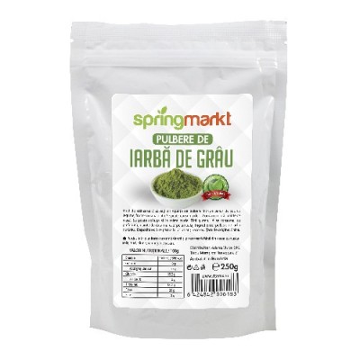 Pulbere de Iarba de Grau 250 grame Springmarkt foto