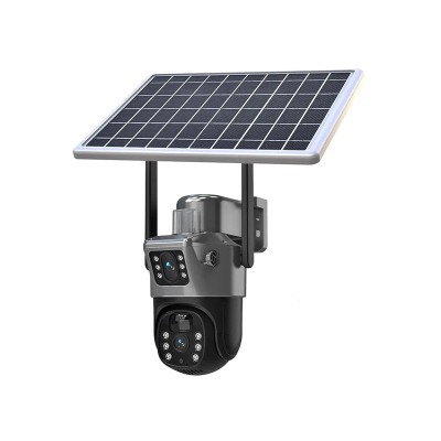Camera de Supraveghere cu Panou Solar, 4G ,Senzor de Miscare, Lentile Duble, 8MP foto