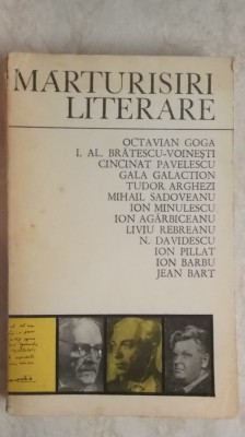 D. Caracostea - Mărturisiri literare, 1971 (vezi detalii pentru livrare in tara) foto