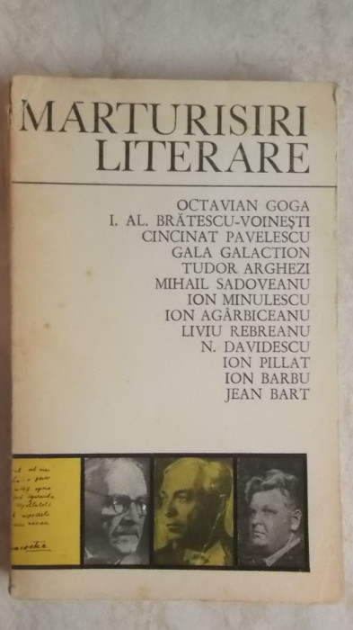 D. Caracostea - Mărturisiri literare, 1971
