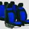 Set huse scaune auto universale, Negru / Albastru, Textil