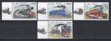 Angola 2019 - Locomotive cu abur, Serie cu Tapsuri pe St&acirc;nga, MNH