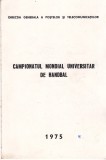 TSV - PLIANT DE PREZENTARE, CAMPIONATUL MONDIAL UNIVERSITAR DE HANDBAL, 1975 LP 870