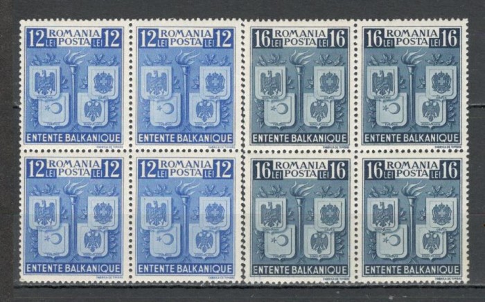 Romania.1940 Intelegerea Balcanica bloc 4 TR.534