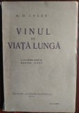 N.D. COCEA - VINUL DE VIATA LUNGA (CU UN PORTRET INEDIT DE MARCEL IANCU) [1931]