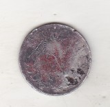 bnk mnd Romania 1 leu 1874 uzat , argint