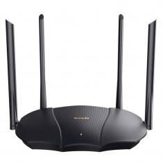 Router Wireless Tenda TX9 PRO, 4 antene externe, 6 dBi, IPV6, Wi-FI 6, Dual Band 2.4 / 5 Ghz, Procesor Dual-Core, Firewall, WPA3, WPA2-PSK, Negru foto