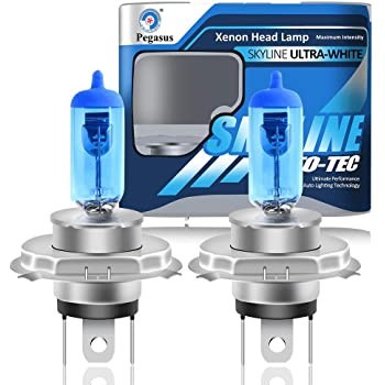 Set becuri auto Pegasus skyline halogen, H4 ,12V , 60/55W, 5000k , ultra white