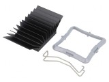 Radiator extrudat cu aripioare BGA negru 32,5mm x 32,5mm