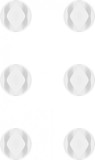 Set 6 bucati organizatoare cablu 2 sloturi alb, Goobay 70364