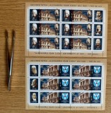 Universitatea Alexandru Ioan Cuza din Iasi, 160 de ani, minicola de 6 timbre si 3 viniete 2020 LP 2297c