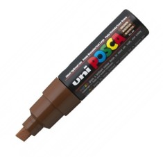 Marker UNI PC-8K Posca 8,0 mm varf tesit maro foto