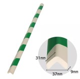 Protectie colturi, pentru semnalizare, din spuma, alb-verde, 90cm