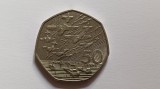 Anglia-50 Pence 1994 ,50 de ani - Debarcările din Normandia (ziua Z), Europa