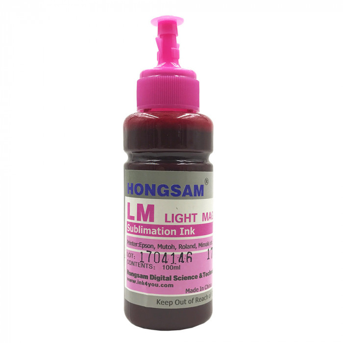 Cerneala sublimare Profesionala Premium, Hongsam, compatibila EPSON, CISS, Light Magenta, 100ml