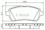 Set placute frana,frana disc FORD FIESTA VI (2008 - 2016) BOSCH 0 986 495 108