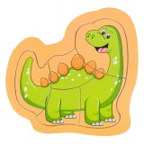 Puzzle din lemn pentru copii Smart Homes, Dino, 5 piese 11х19 cm