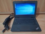 Laptop Lenovo ThinkPad 11e, Celeron N2930, 4GB RAM, 120GB SSD, Chrome OS Flex/Win10, Baterie Noua