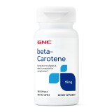 Gnc Beta-caroten 15 Mg, Antioxidant Pentru Piele Si Vedere, 180 Cps