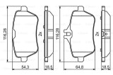 BOSCH 0 986 494 790 set placute frana,frana disc