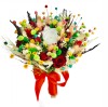 Buchet mediu personalizabil cu trandafiri si flori uscate (Multicolor), Eventissimi&reg;