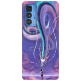 Husa compatibila cu Motorola Edge 20 Lite model Spirited Away, Silicon, TPU, Viceversa, Transparent, Carcasa