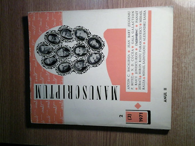 Revista Manuscriptum Anul II, Nr. 2 (3), (Muzeul Literaturii Romane, 1971) foto