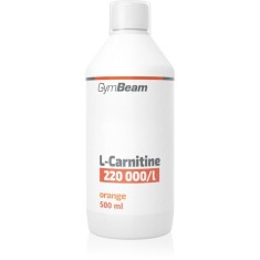 GymBeam L-Carnitine 220 000 mg/l supliment alimentar pentru sportivi aroma Orange 500 ml