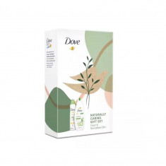 Set Dove Naturally Refreshing: Antiperspirant spray, 150 ml + Gel de dus, 250 ml